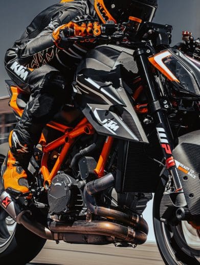 KTM's 2023 1290 Super Duke RR. Media sourced from KTM's recent press release.