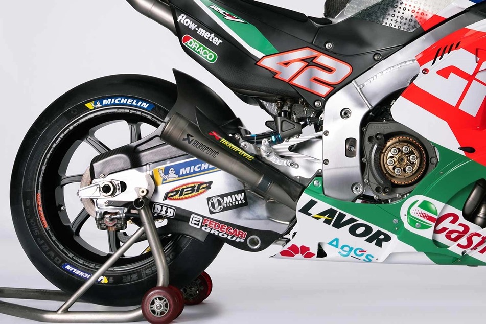 A view of Honda's livery for MotoGP. Media sourced from MCN.