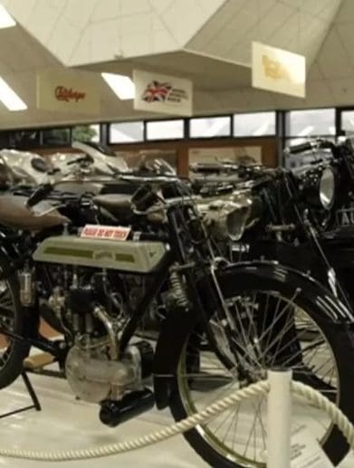 the national motorcycle museum in the UK. Media sourced from BBC.