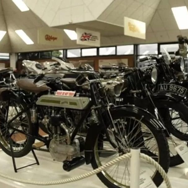 the national motorcycle museum in the UK. Media sourced from BBC.