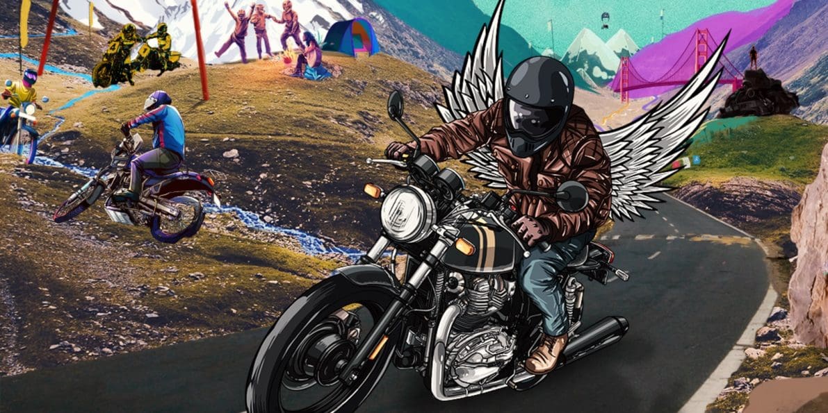 A view of Royal Enfield's "Art of Motorcycling" campaign. Media sourced from Royal Enfield's website.