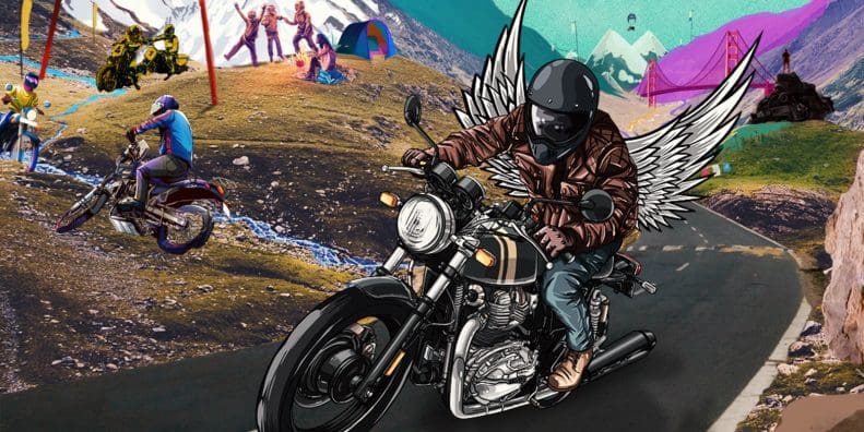 A view of Royal Enfield's "Art of Motorcycling" campaign. Media sourced from Royal Enfield's website.