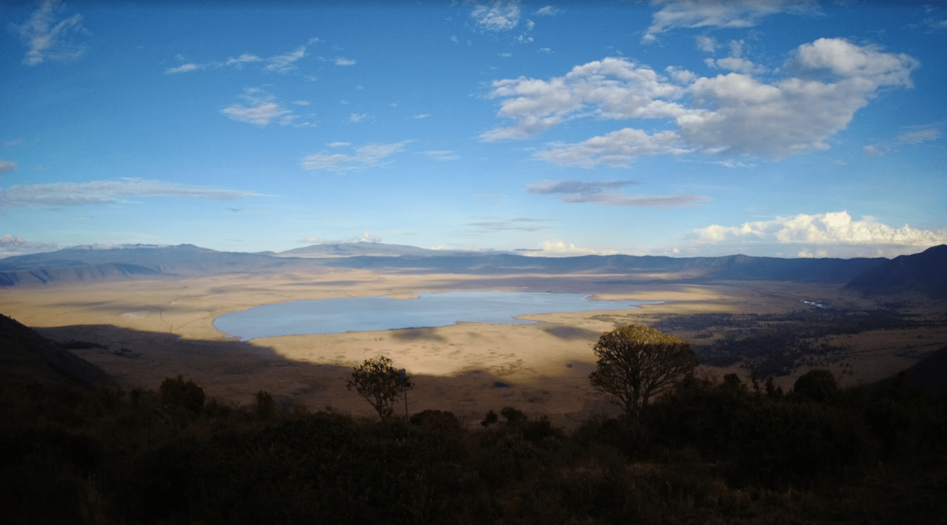 Landscape photo of the Ngorongoro Crater