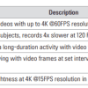 Various video modes on the Snap-G gimbal