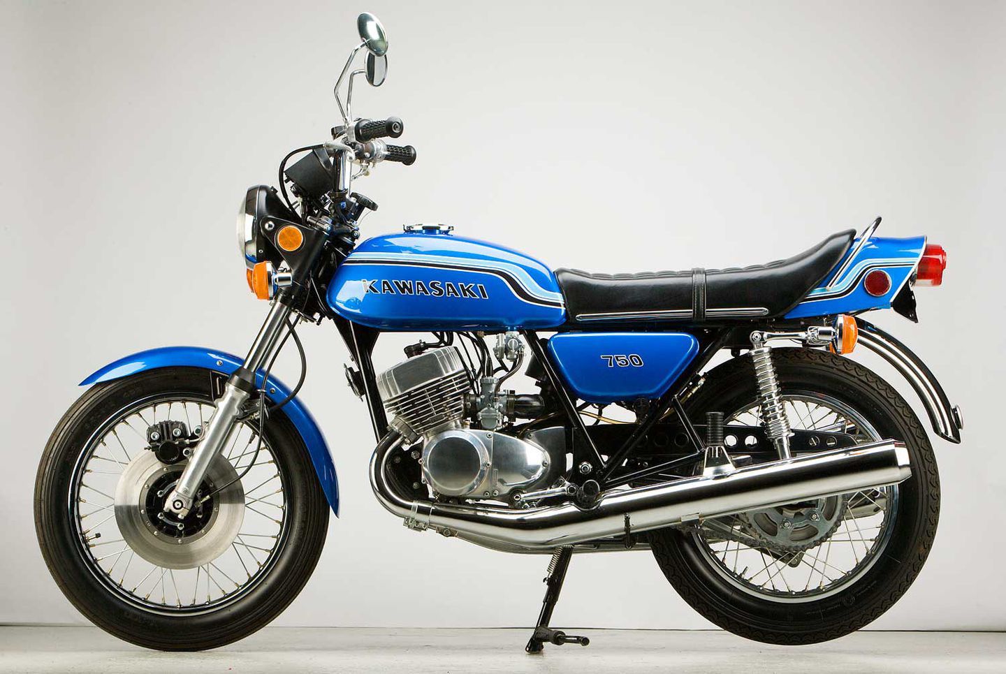 a 1971 Kawasaki H2 Mach IV motorcycle