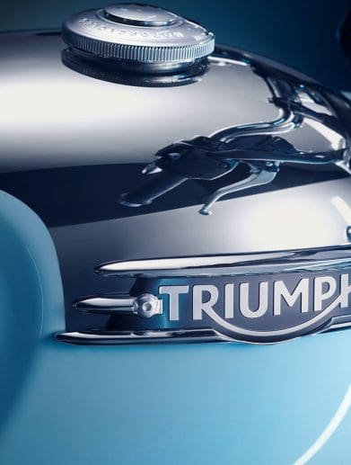 Triumph's 2023 Bonneville T120. Media sourced from Triumph.
