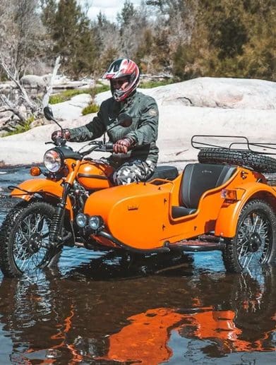 Ural's machines, which will soon have their updated engine. Media sourced from MCN.