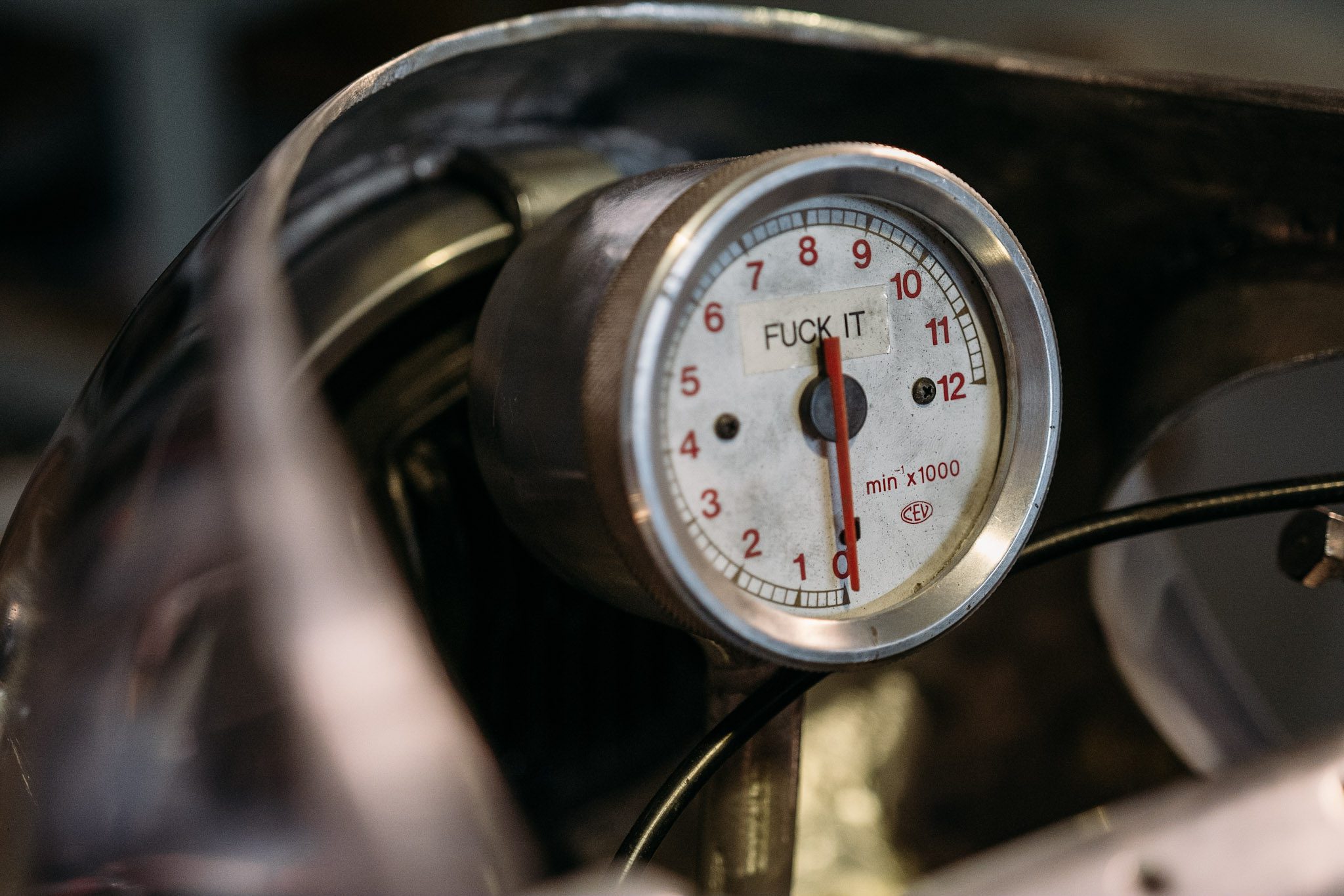 a detail of Craig Rodsmith's custom supercharged Ducati