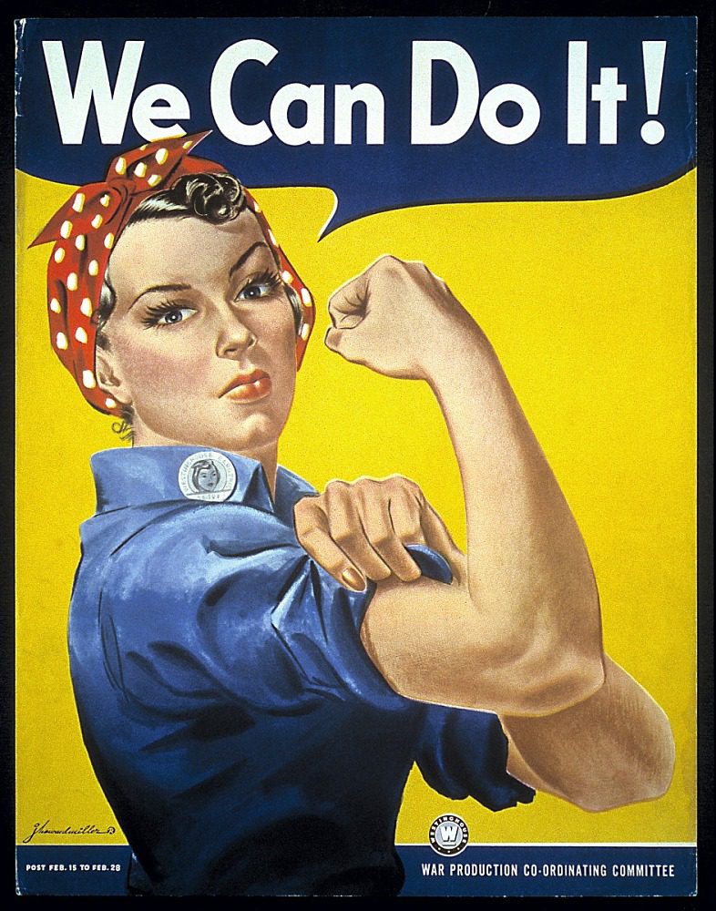 The 'Rosie the Riveter' 'We Can Do It!' War Poster from WWII