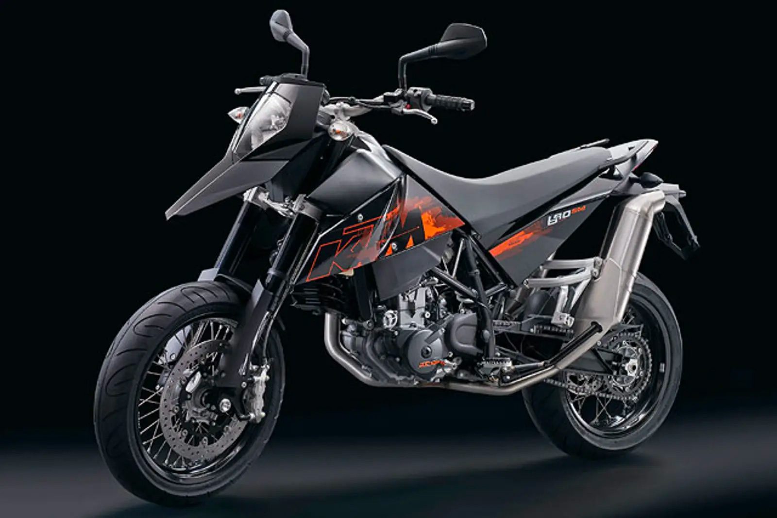 A 2007 KTM LC4 690 motorcycle