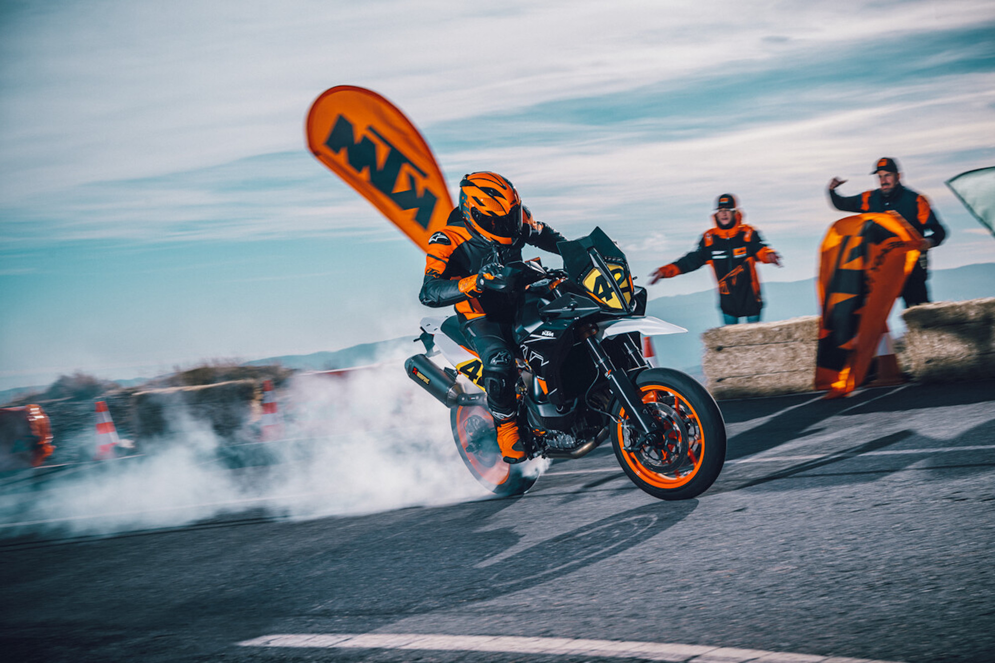 KTM's all-new 890 SMT. Riding courtesy of former AMA Superbike and Supermoto racer Chris Fillmore Media sourced from KTM.