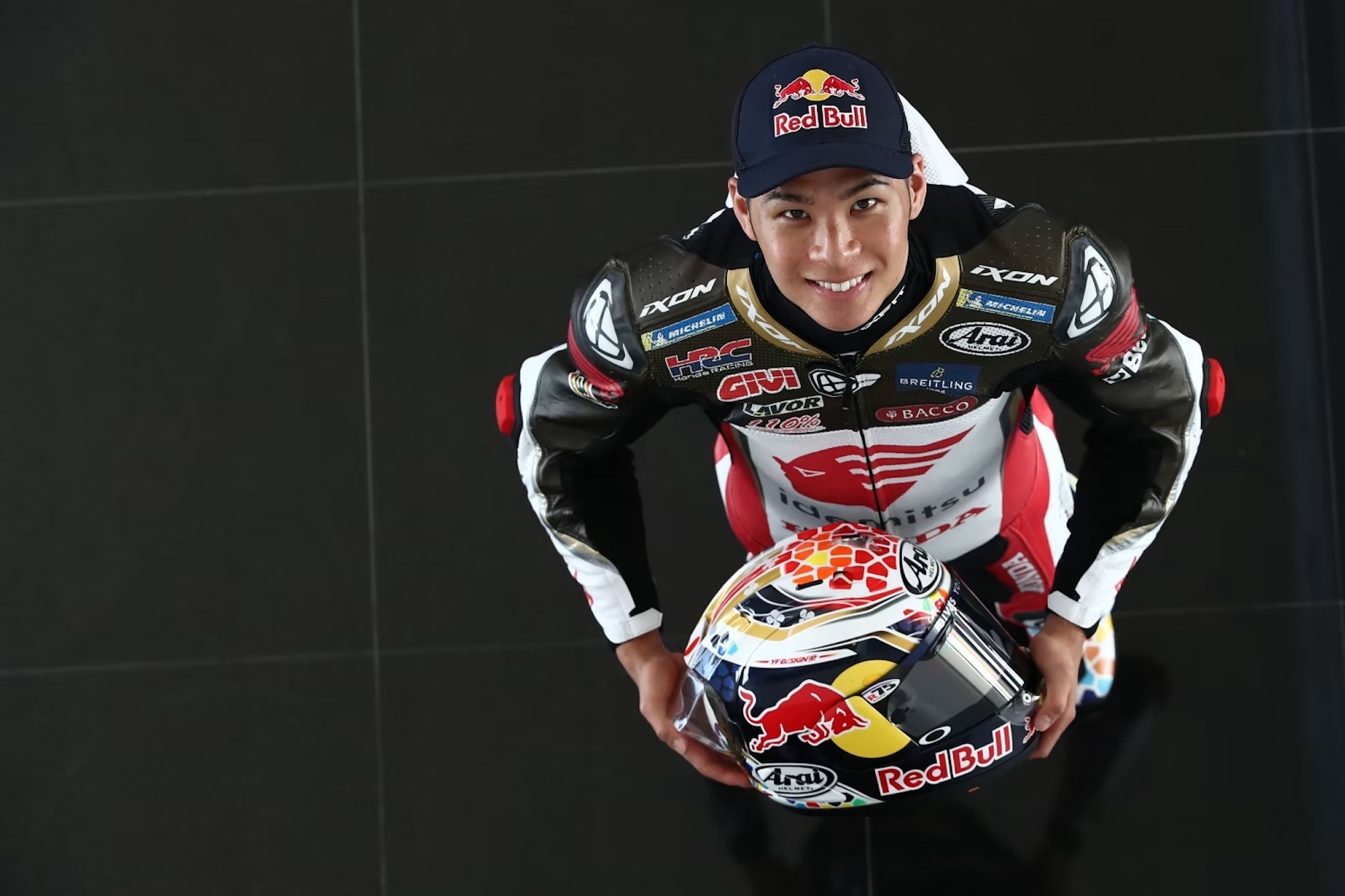 Takaaki Nakagami, riding for LCR Honda in this year's MotoGP efforts. Media sourced from RedBull.