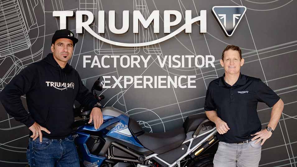 A view of the masterminds called to aid in the creation of Triumph's inaugural MX team for 2024. Media sourced from Triumph.