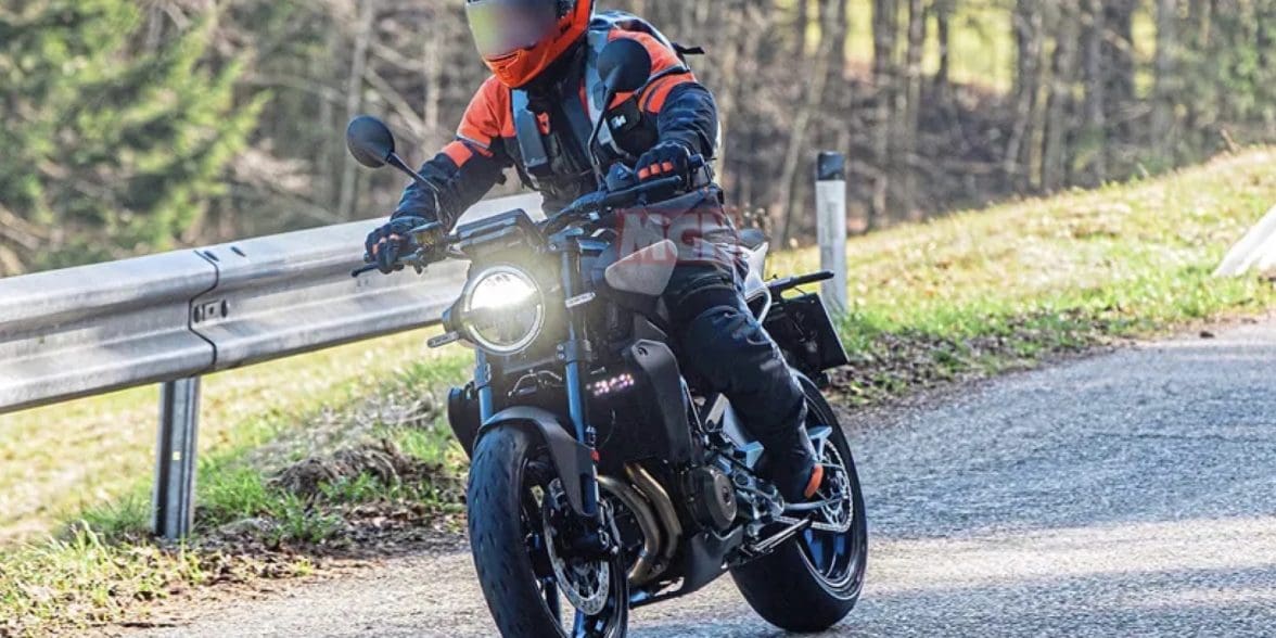 A view of a new machine being tested by Husqvarna. Media sourced from Dan Sutherland at MCN.