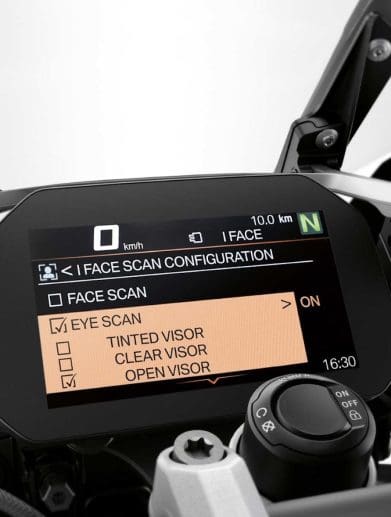 A view of the new integrated tech from BMW, featuring facial recognition ("iFace"). Media sourced from BMW's press release.