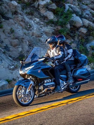 Honda's Goldwing - a bike that will purportedly eventually carry self-balancing technology. Media sourced from Honda.