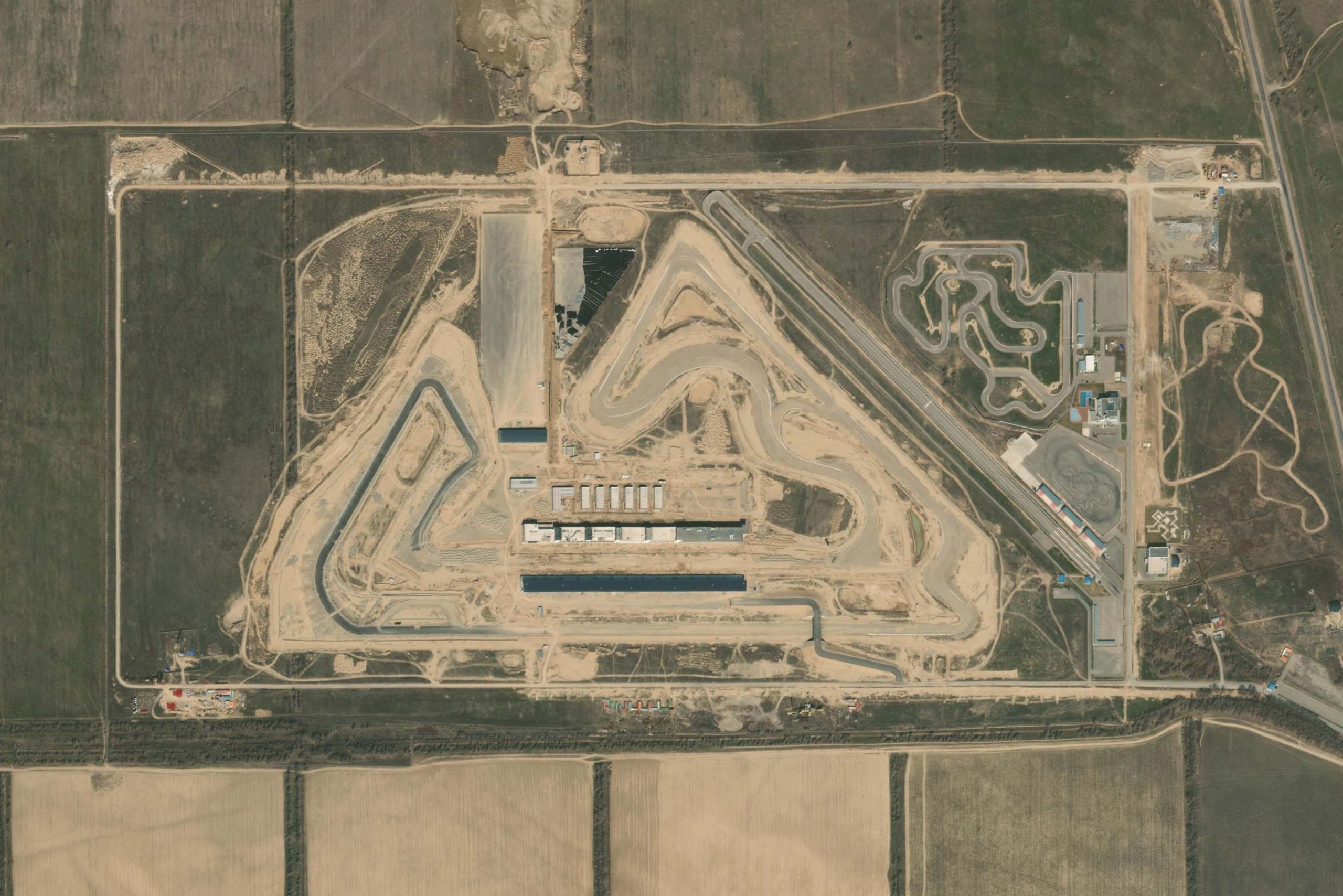 A view of the Sokol International Racetrack in Kazakhstan. Media sourced from Asphalt & Rubber.