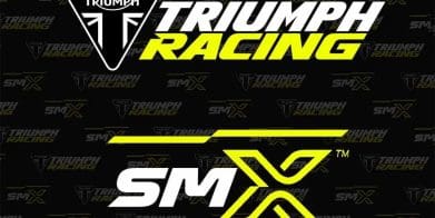 The logos for the SuperMotoross World Championship, merged with that of Triumph Racing. Media sourced from Triumph.