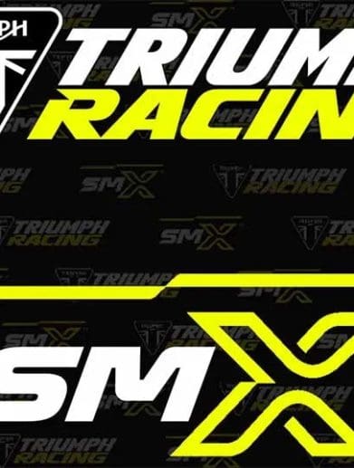 The logos for the SuperMotoross World Championship, merged with that of Triumph Racing. Media sourced from Triumph.