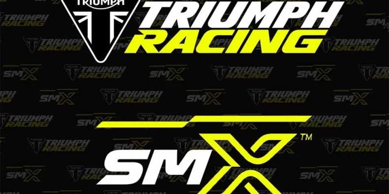 The logos for the SuperMotoross World Championship, merged with that of Triumph Racing. Media sourced from Triumph.