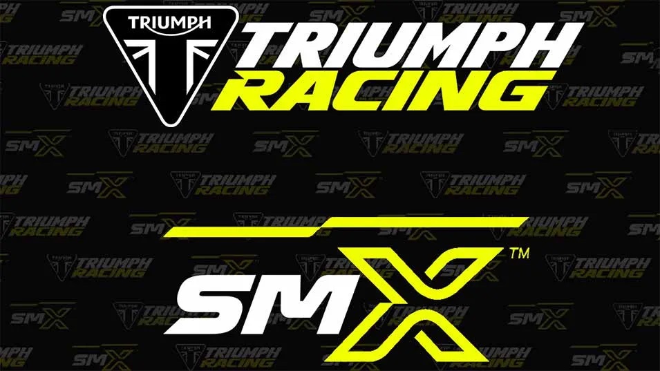 The logos for the SuperMotoross World Championship, merged with that of Triumph Racing. Media sourced from Triumph.