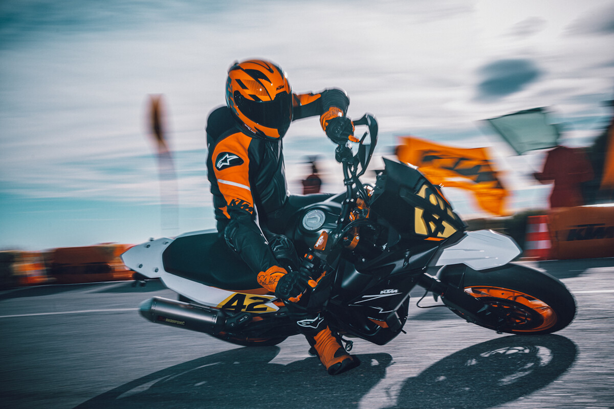 KTM's all-new 890 SMT. Riding courtesy of former AMA Superbike and Supermoto racer Chris Fillmore Media sourced from KTM.