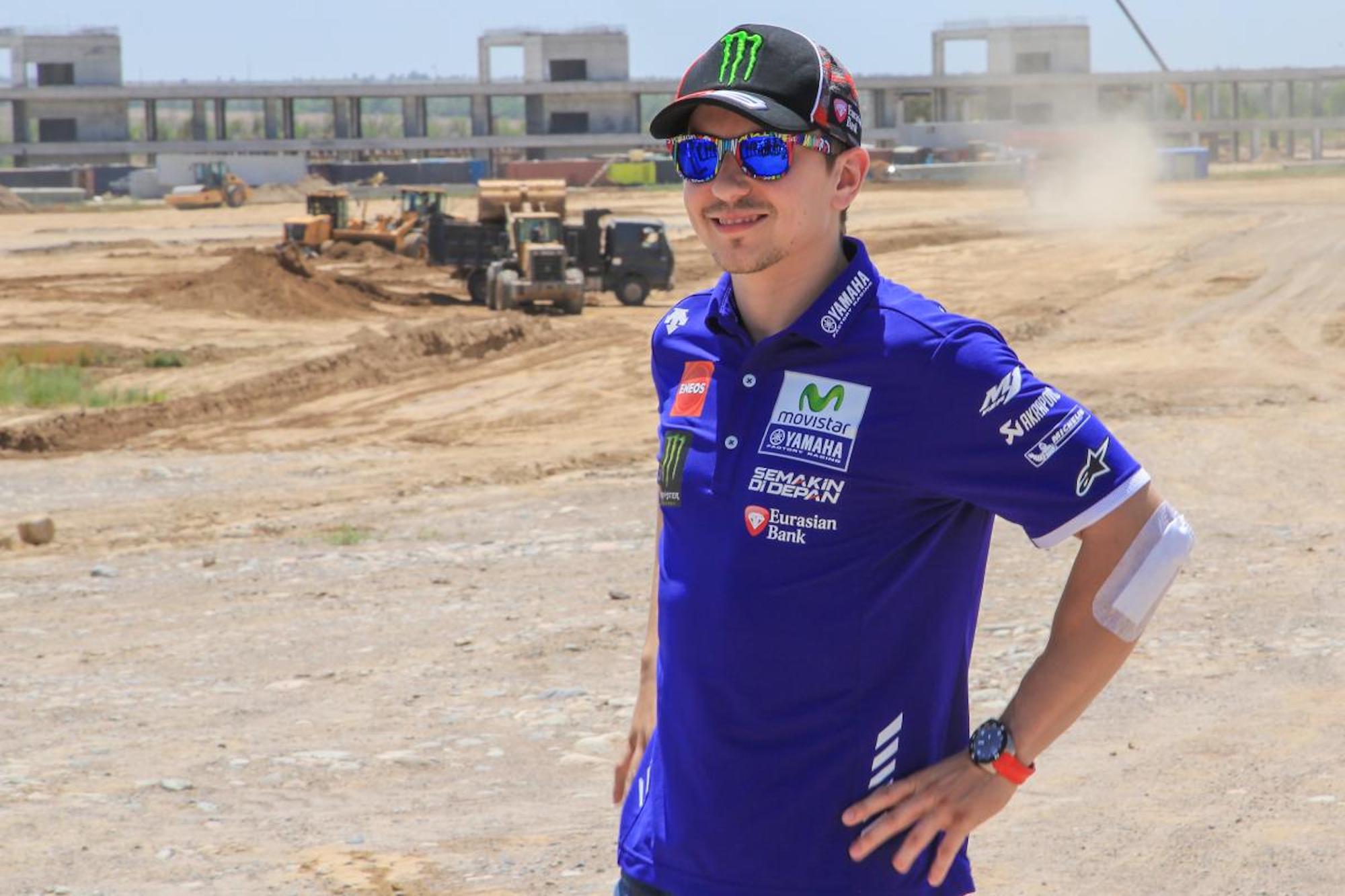 Lorenzo visiting the Sokol Racetrack. Media sourced from MotoGP.