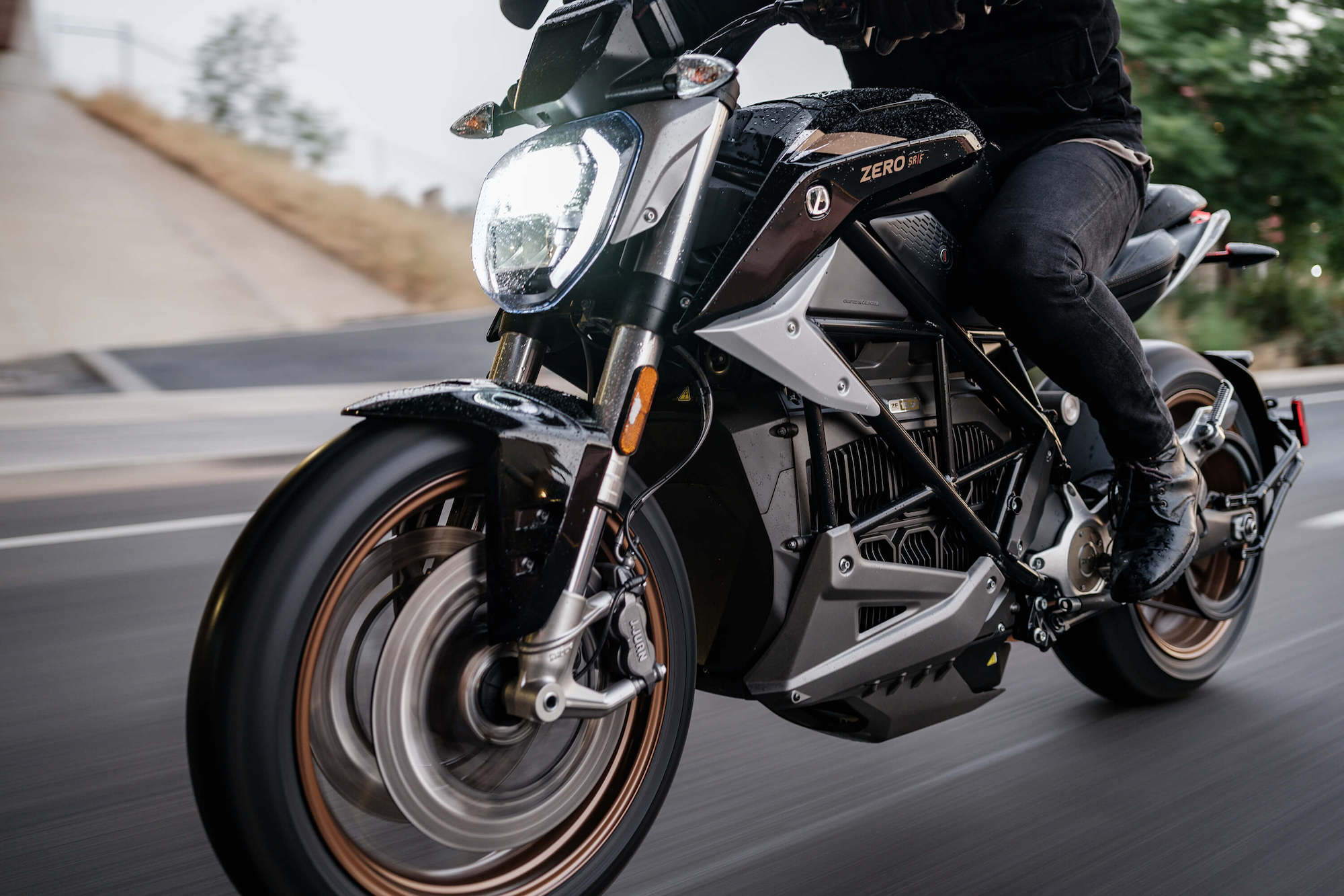 A motorcyclist taking advantage of a nice day for a scoot. Media sourced from NMC.