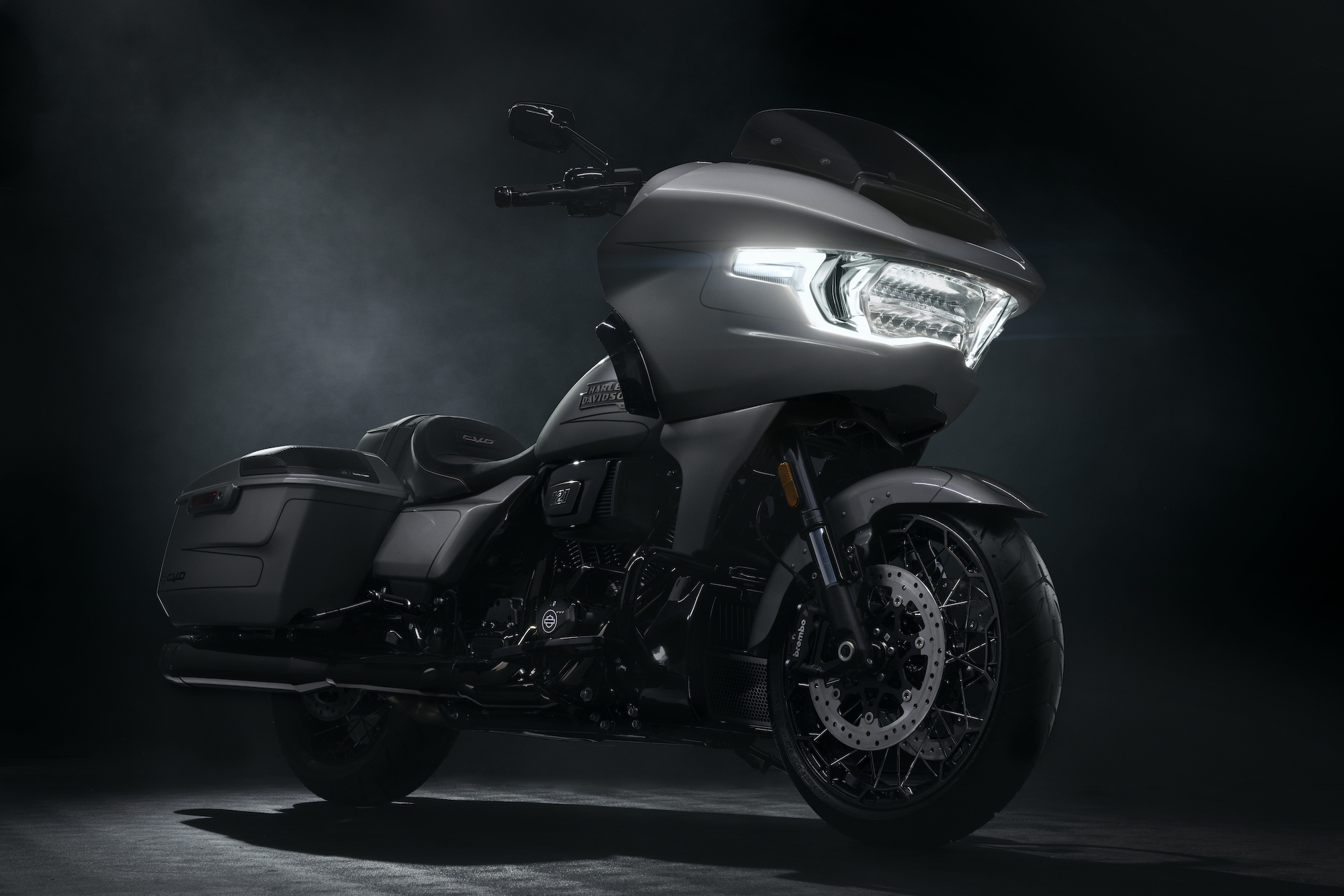 A view of Harley's new CVO Road Glide®. Media sourced from Harley-Davdison.