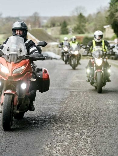 Motorcyclists revving through a highway tour. Media sourced from NMC.