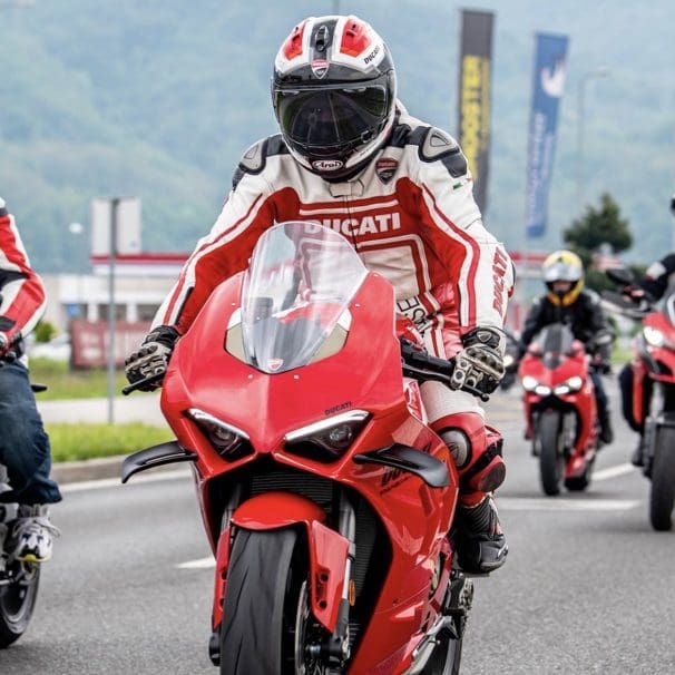 A view of Ducatisti riding out and enjoying May 6th - the day where Team Red fans come together in the name of unity. Media sourced from Ducati.
