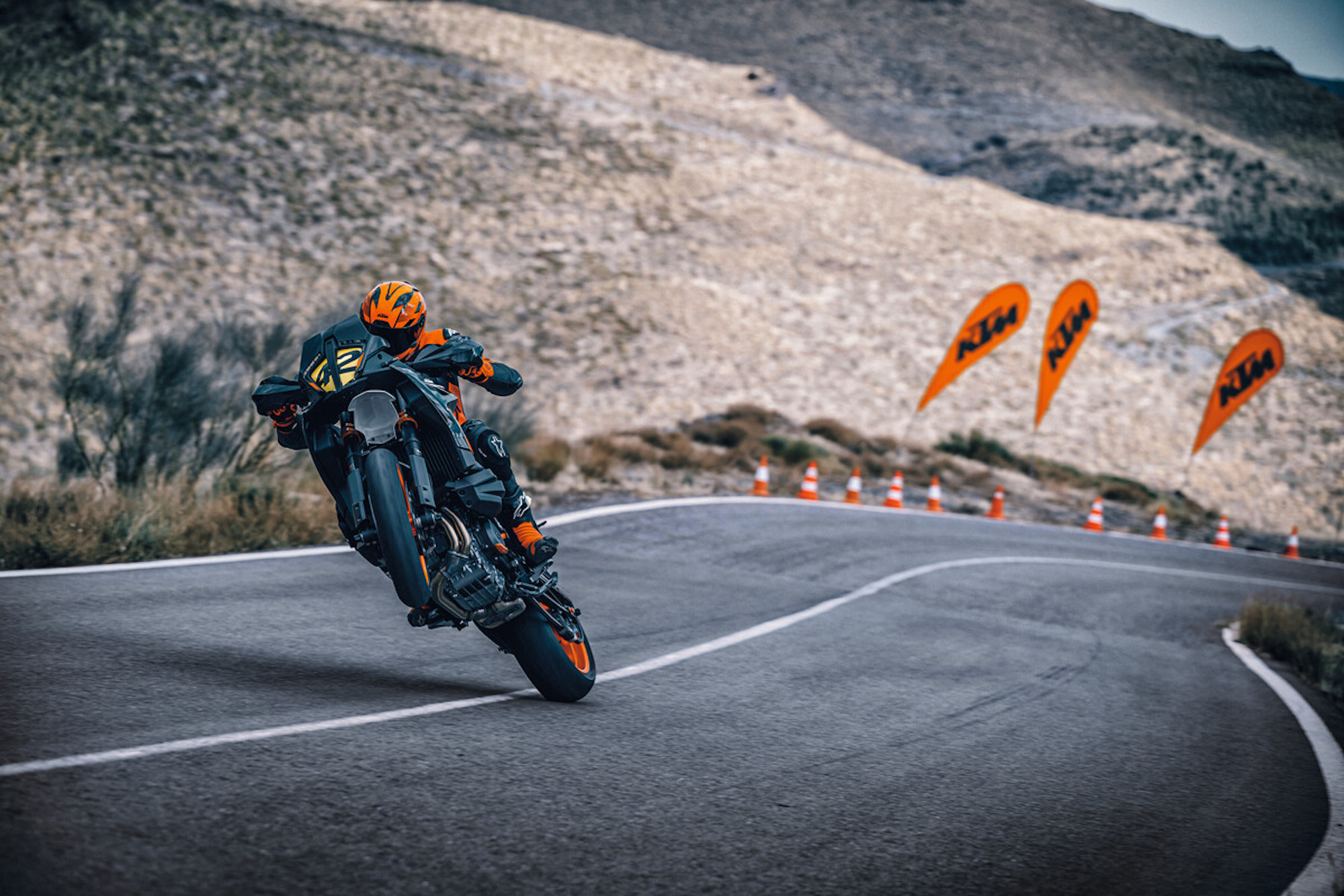 KTM's all-new 890 SMT. Riding courtesy of former AMA Superbike and Supermoto racer Chris Fillmore Media sourced from KTM.