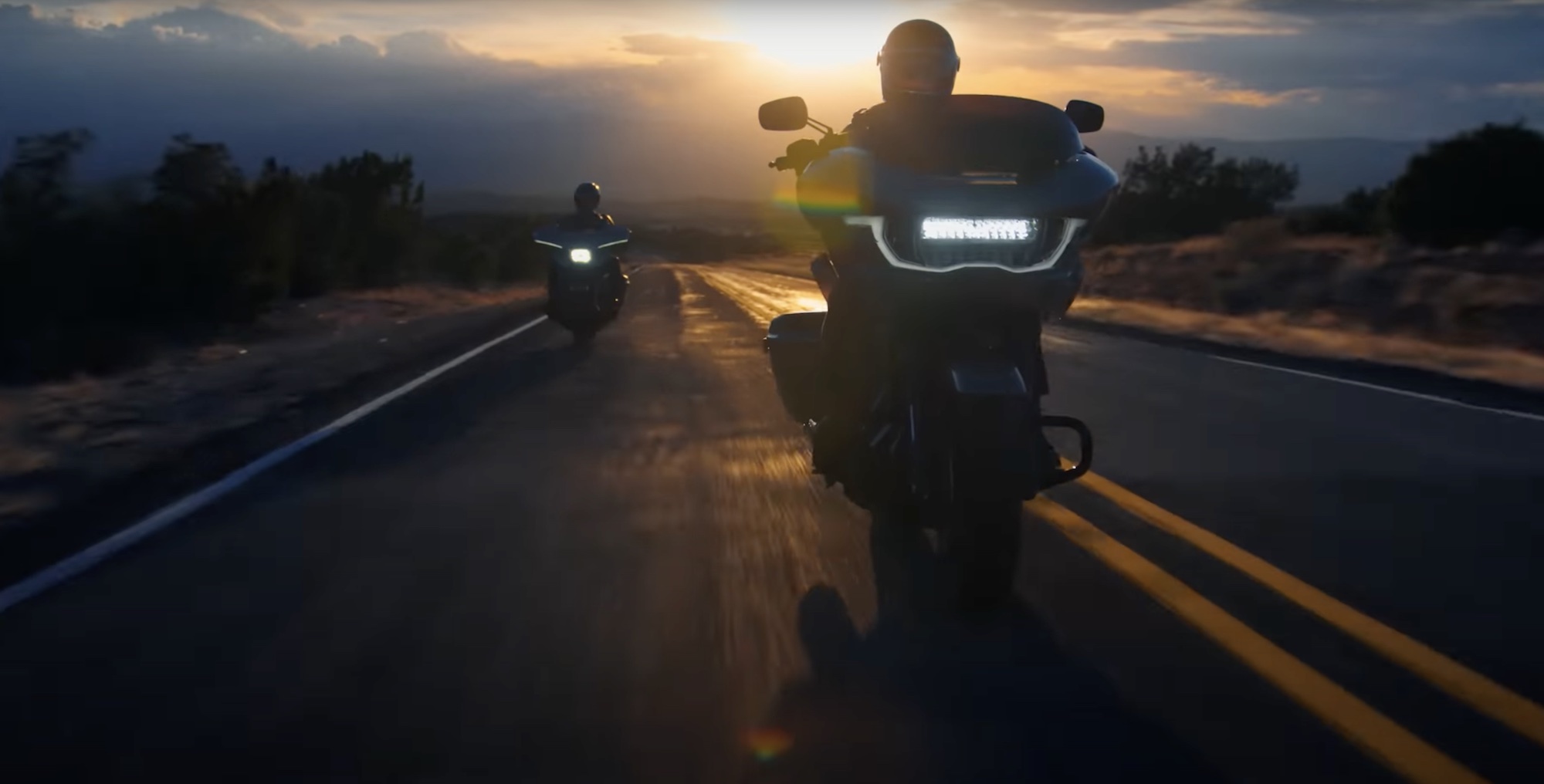 A view of Harley's new CVO models for 2023 - the CVO™ Street Glide® and CVO™ Road Glide®. Media sourced from Harley-Davdison.