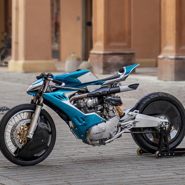 A Yamaha XS650 retro racer from the mind of Simone Conti. Media sourced from BikeEXIF.