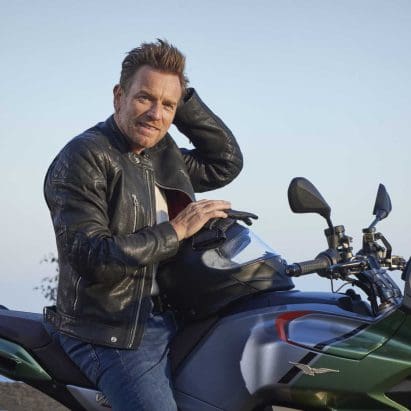 Ewan MacGregor riding a handful of Moto Guzzi Machines in the brand's new campaign, “On To The Next Journey.” Media sourced from the brand's recent press release.