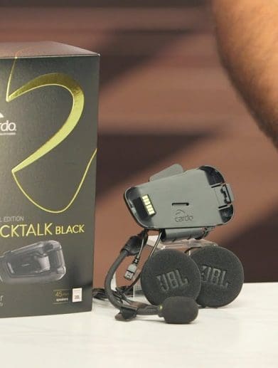Cardo Packtalk Black JBL Headset for webBikeWorld's Deal of the Week