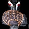 H-MOOV airbag backpack mounted to motorcycle as luggage