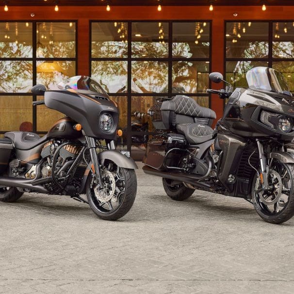 Indian's all-new Pursuit Elite and returning Chieftain Elite. Media sourced from Indian's recent press release.