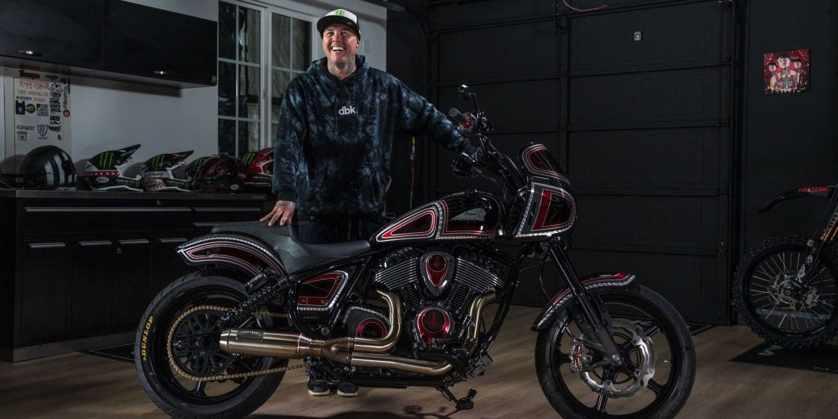 A view of the custom Sport Chief gifted to Jeremy “Twitch” Stenberg courtesy of Carey Hart and Indian's "Forged" series. Media sourced from Indian Motorcycles.