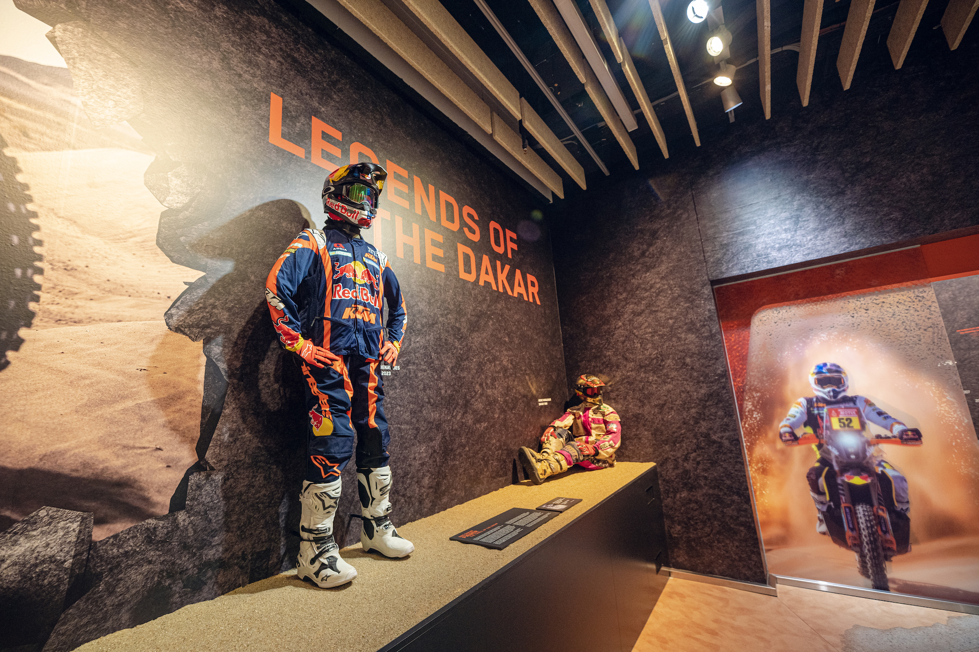 A view of the "Legends of the Dakar" Exhibition, hosted by KTM Motohall. Media sourced from KTM.