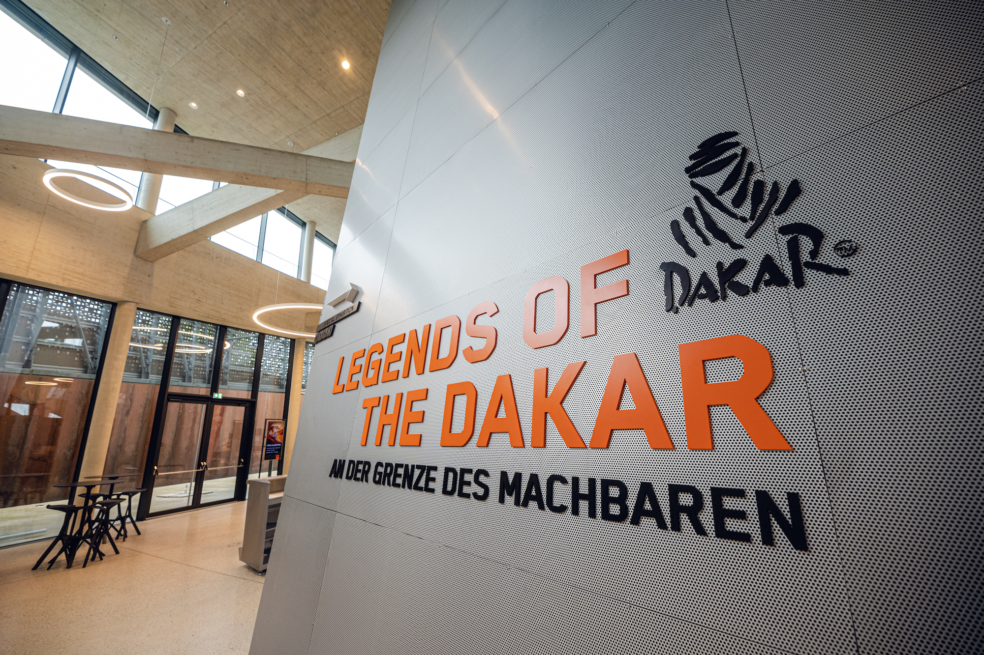 A view of the "Legends of the Dakar" Exhibition, hosted by KTM Motohall. Media sourced from KTM.