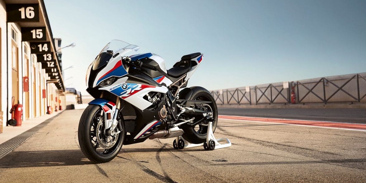 A view of BMW's iconic S1000RR. Media sourced from BMW.