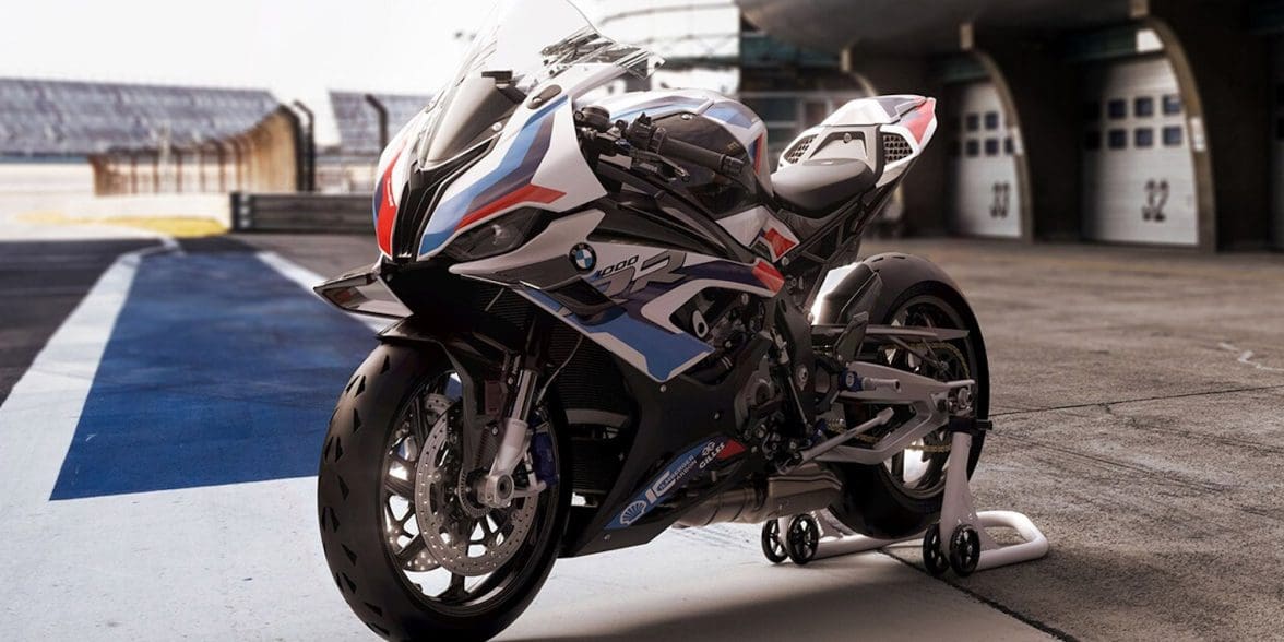 A 2022 BMW M 1000 RR. Media sourced from BMW Motorrad.