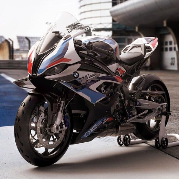 A 2022 BMW M 1000 RR. Media sourced from BMW Motorrad.