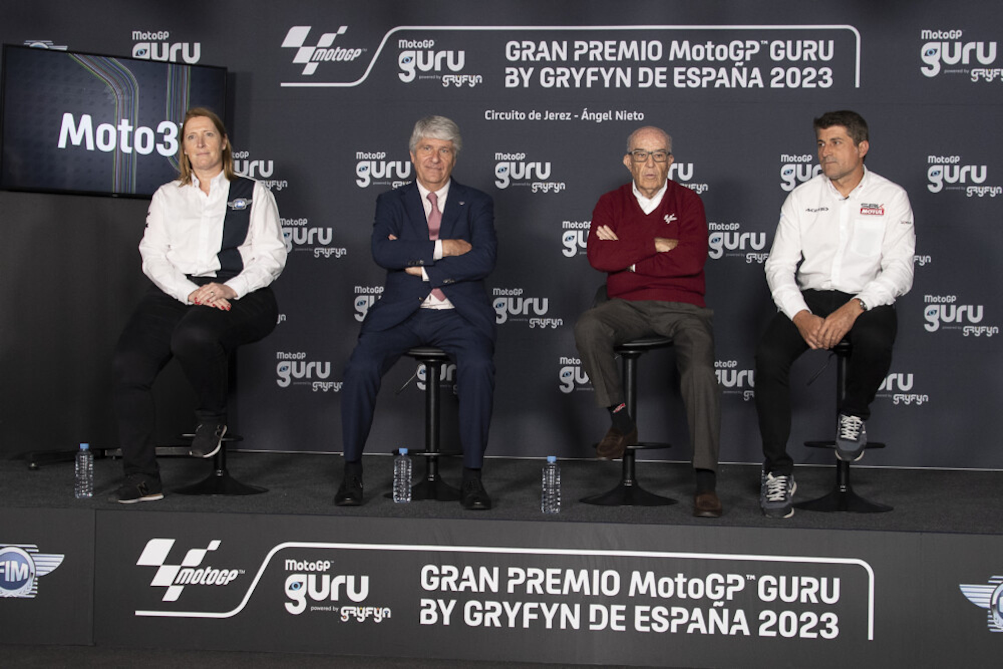 Jorge Viegas, Carmelo Ezpeleta, Gregorio Lavilla and Françoise Emery. Media sourced from CycleNews.