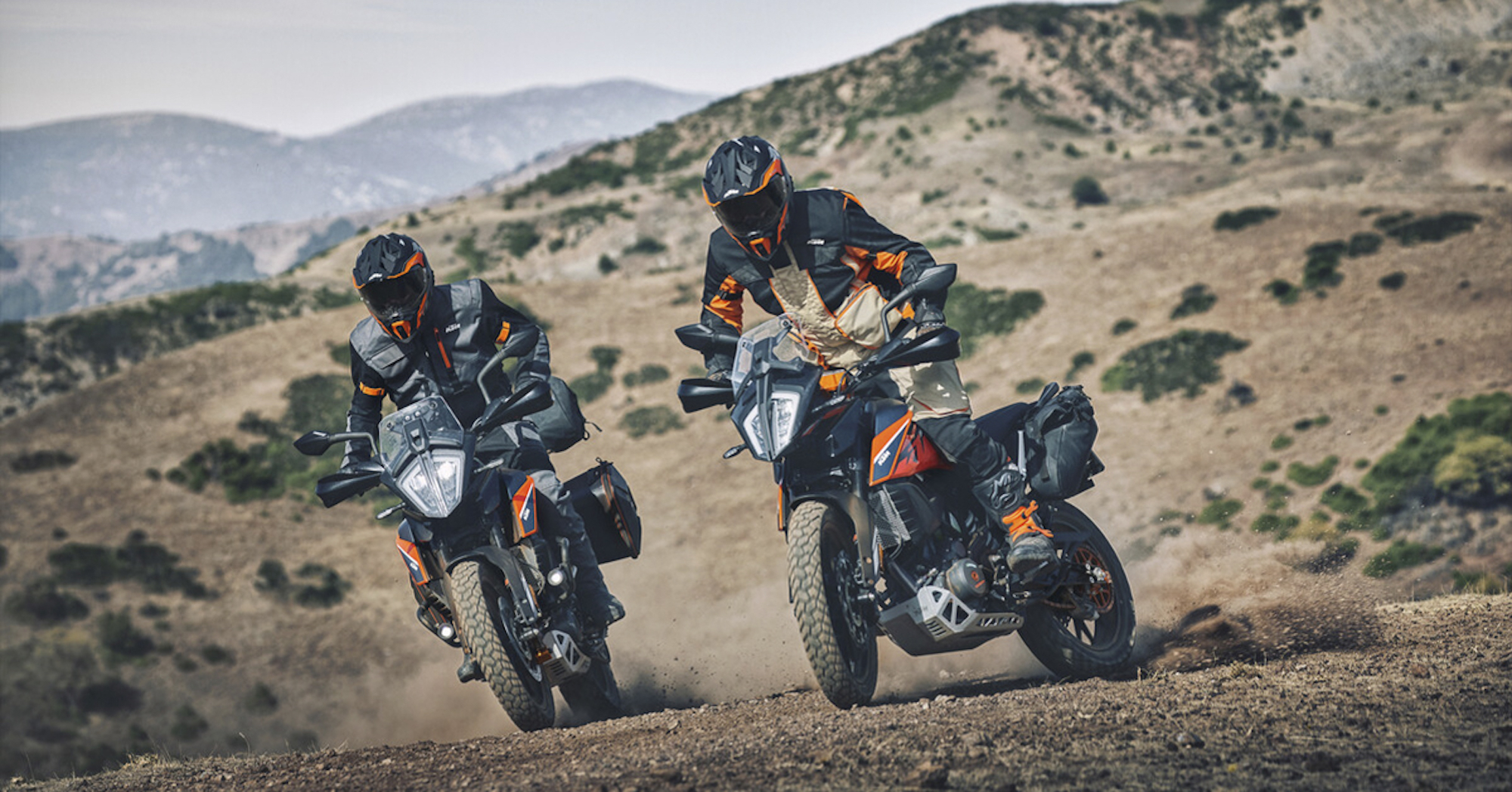 KTM's 390 Adventure, which now features a Low Seat variant. Media sourced from KTM.
