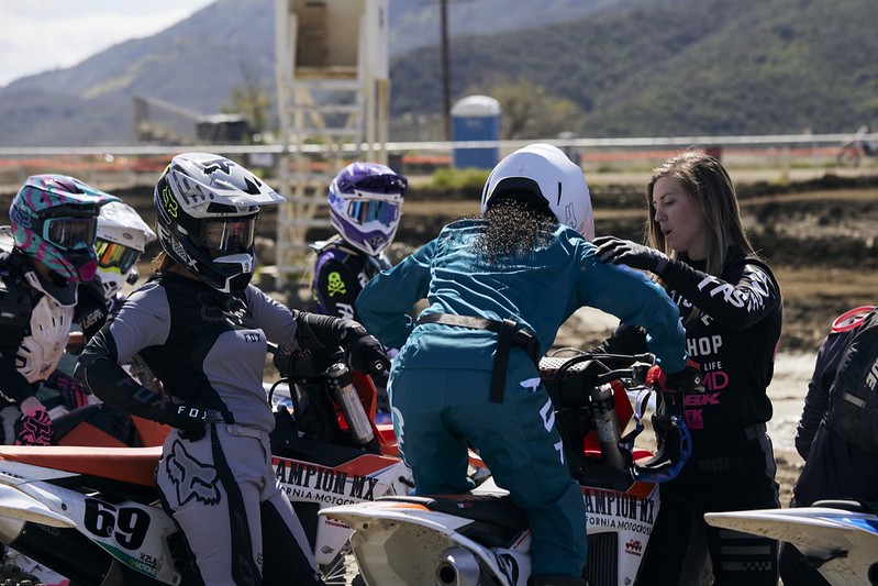 Vicki Golden and other female motocross riders