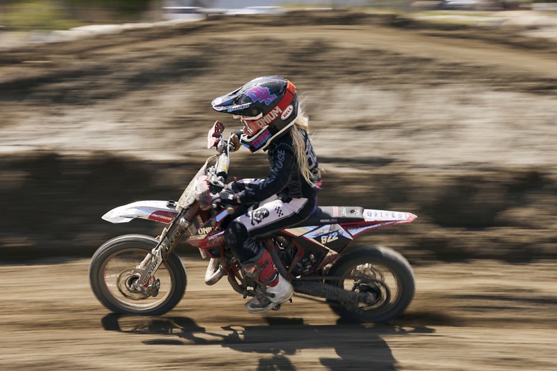 Lily Davis on the track at Over and Out