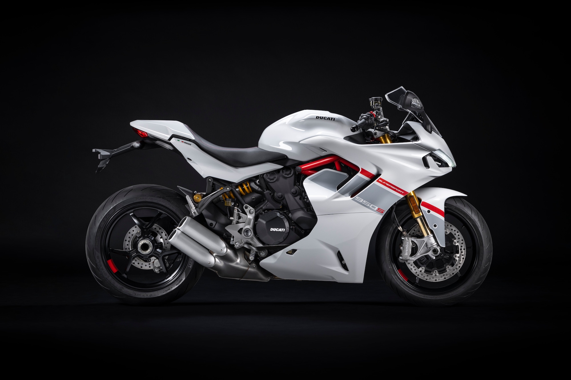 Ducati’s SuperSport 950 S "Stripe Livery" Color Scheme. Media sourced from Ducati's press release.