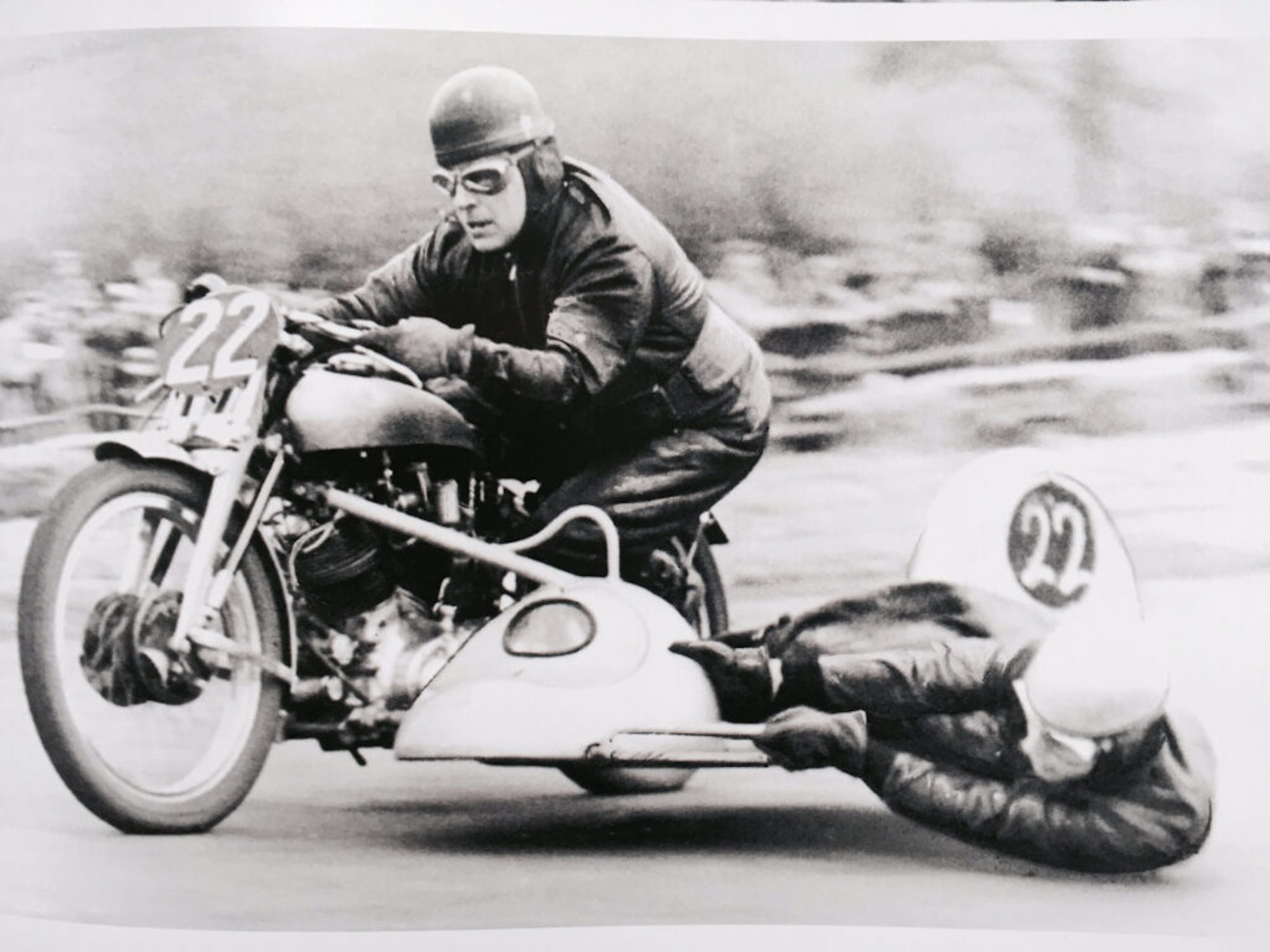 A Vincent bike being put theourhg her paces. Media sourced from the Vintagent.  